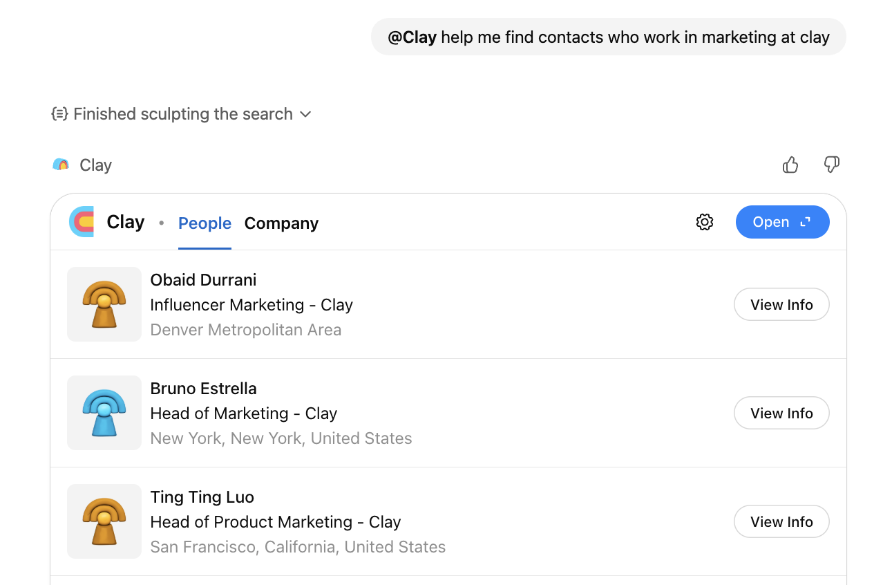 Clay's clever invoked message